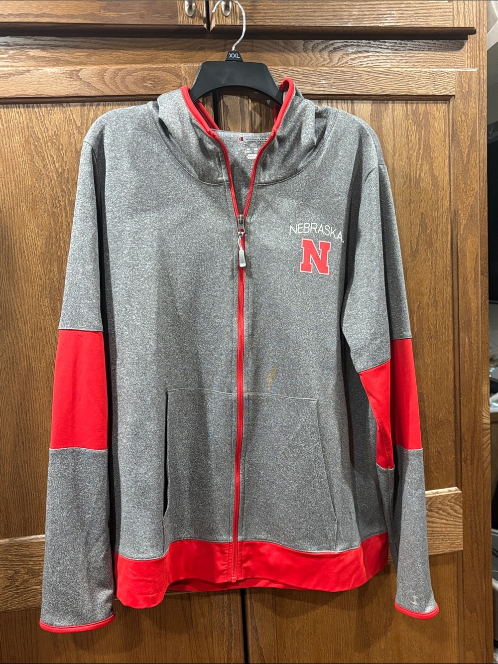 Nebraska Bundle Jacket with hood along with a Husker sweatshirt & Tshirt.